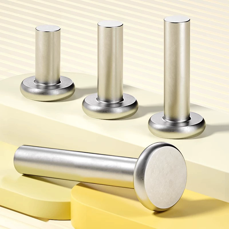 Плоская головка алюминиевая заклепка GB109 круглая шляпа сплошная рука