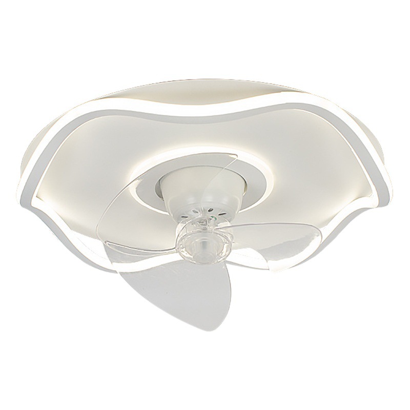 Lámpara de ventilador para dormitorio 2025, nueva lámpara de techo, comedor minimalista moderno, sala de estar, lámpara de ventilador con cabezal móvil invisible para niños