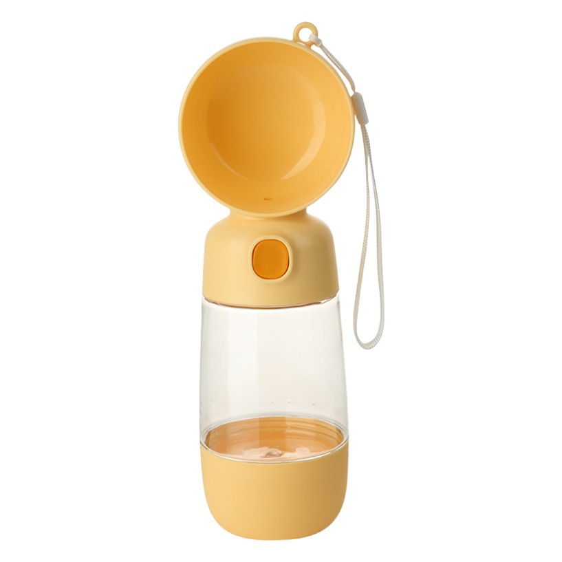 Perro salida taza de agua hervidor de agua portátil taza de beber fuente perro paseando dispensador de agua comida taza suministros para mascotas