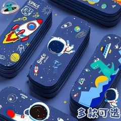 高颜值双层文具盒新款男生高颜值ins笔袋大容量学生儿童铅笔盒