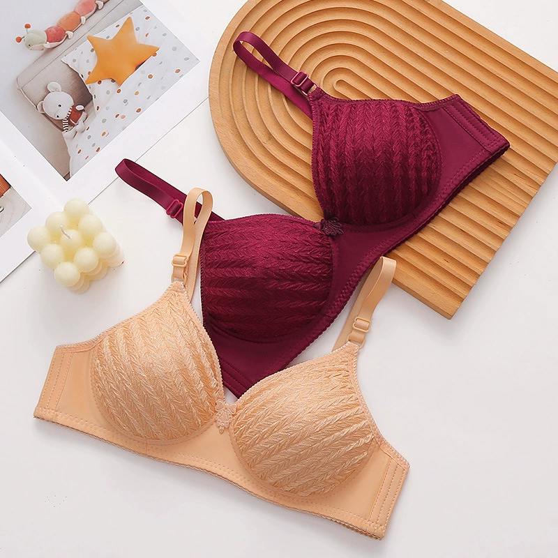 Thin underwear for mother, push up bra, comfortable wireless bra, breathable bra top, for middle age