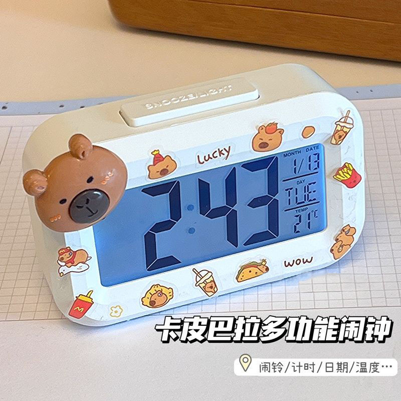 目覚まし時計学生目覚まし時計 2025 新しいスマート電子時計デスクトップ時計子供男の子と女の子|undefined