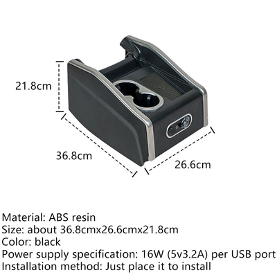 Front Seat Storage Box, Armrest box