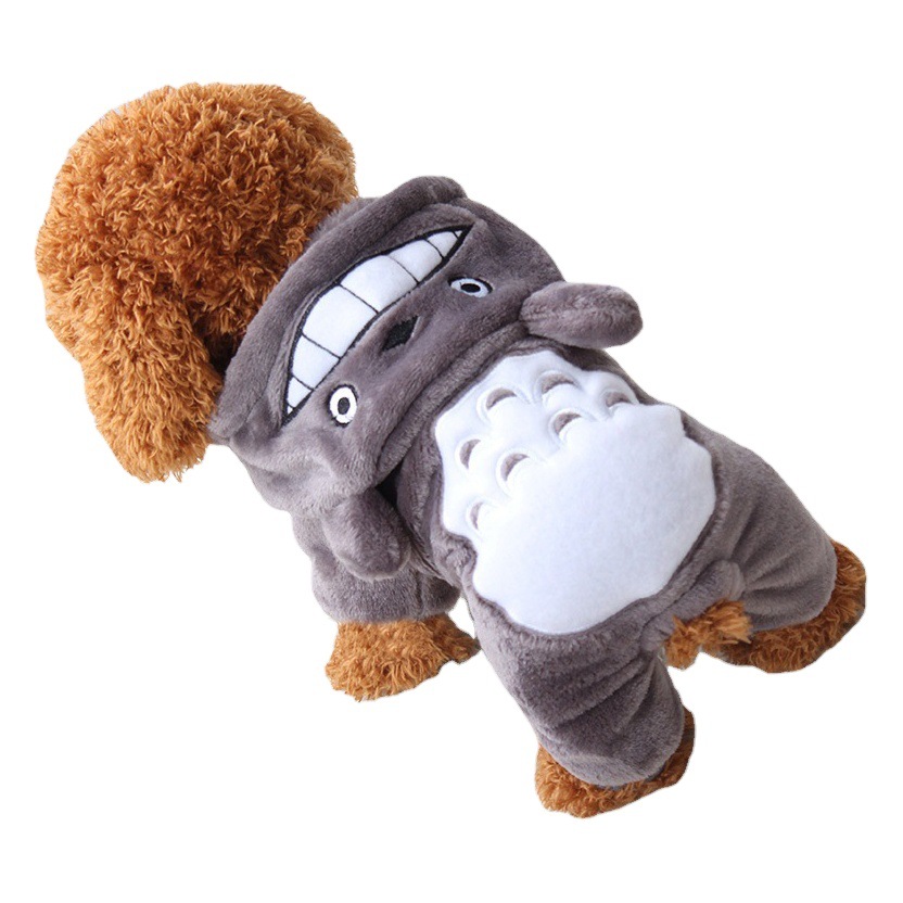 Traje de transformación de perro Teddy Bomei CAT nueva mascota ropa de cuatro patas franela Otoño e Invierno suministros fábrica al por mayor