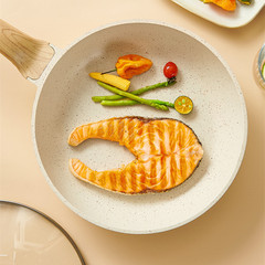 Cross-border household mafan stone cookware set non-stick flat pan wok milk soup pot three-piece four-piece set gift pot