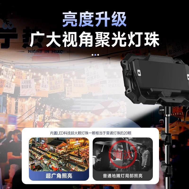 充电式照明灯摆摊夜市灯户外LED露营灯超长续航地摊灯停电应急灯|undefined