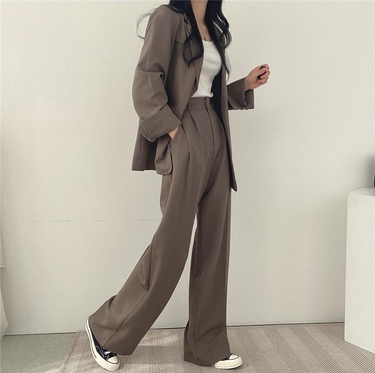 Sanlidadi Women's Casual Suit Jacket Loose Retro Fashionable Outerwear For Spring And Autumn_ecoleips.com