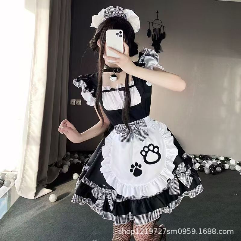 Cute Maid Outfit Soft Girl Cosplay Cat Costume Lolita Dress Lolita Maid Suit Japanese Style Anime