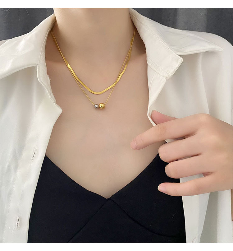 INS Style Round Titanium Steel Polishing Layered Necklaces_colorza_4