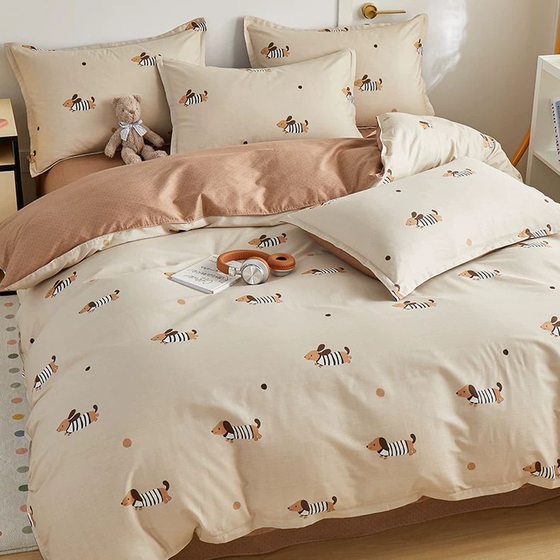 100% cubierta de edredón de algodón dormitorio de una sola pieza para un solo estudiante cubierta de edredón de algodón 150x180x200x230 doble simple