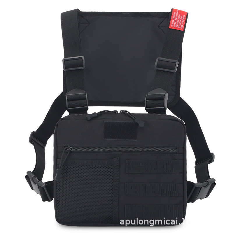 2025 nuevo chaleco funcional bolsa de chaleco de camuflaje para hombres mochila táctica de Camping ropa de trabajo motocicleta bolsa de pecho para hombres al por mayor