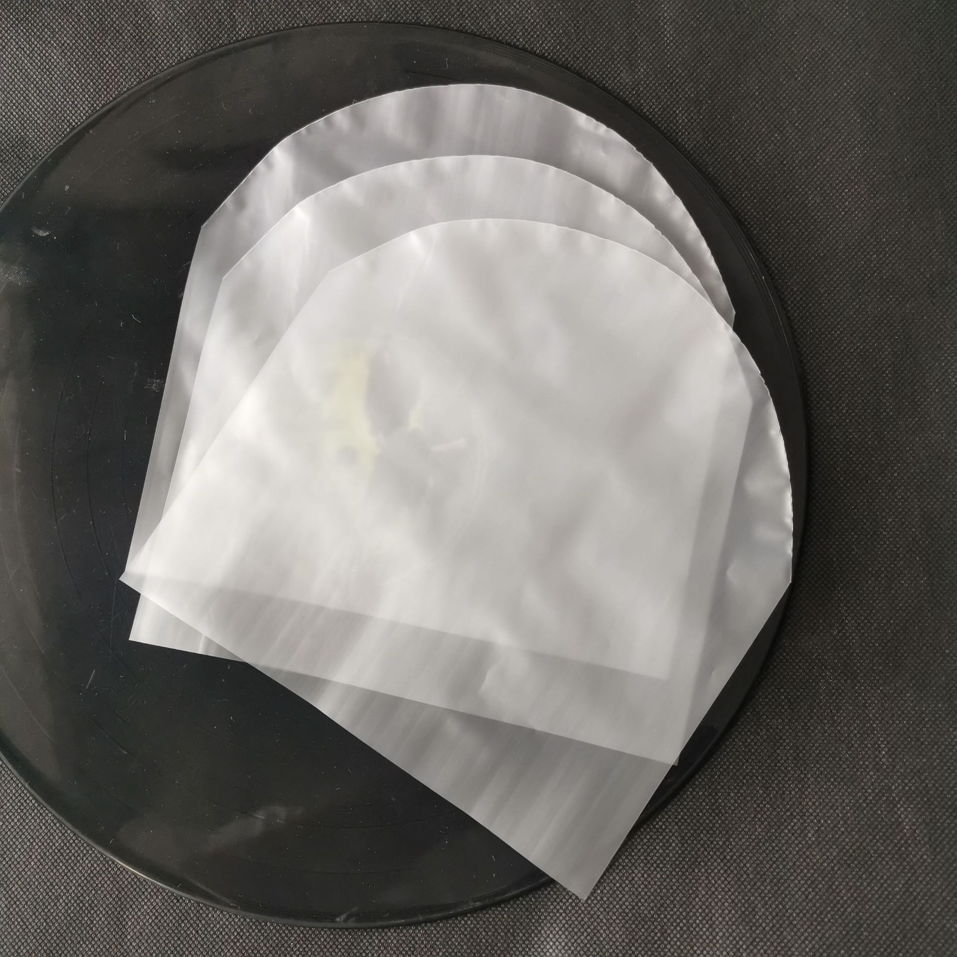 Bolsa de disco de vinilo LP de 7 pulgadas de 10 pulgadas de 12 pulgadas Bolsa de disco de vinilo no estática bolsa de embalaje a prueba de polvo bolsa de registro de arco