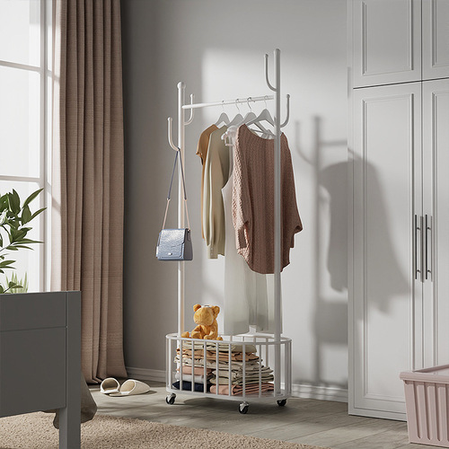 Cactus coat rack bedroom floor-standing clothes rack Nordic light luxury metal home living room removable storage shelf