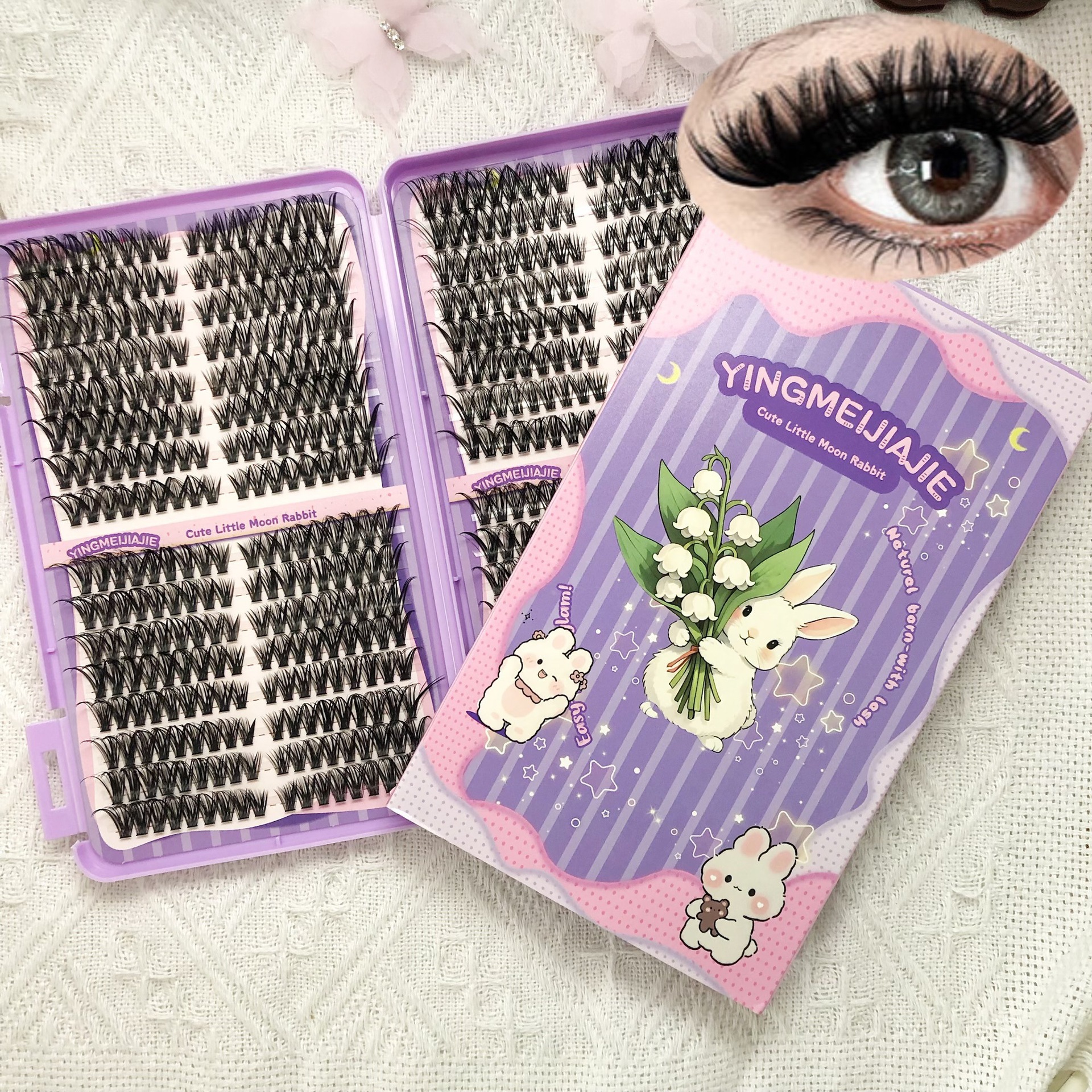 Las pestañas falsas transfronterizas de un solo libro de pestañas inteligentes de gran capacidad, pestañas falsas segmentales variables, nuevas pestañas falsas europeas y americanas.