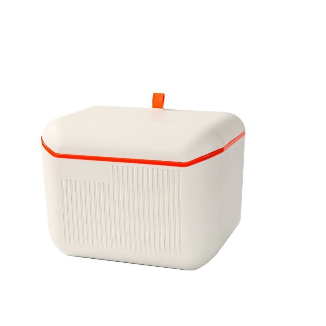 Cubo de basura de cocina colgado en la pared doméstico inodoro sala de estar cesto de almacenamiento con cubierta cubo de almacenamiento residuos de cocina