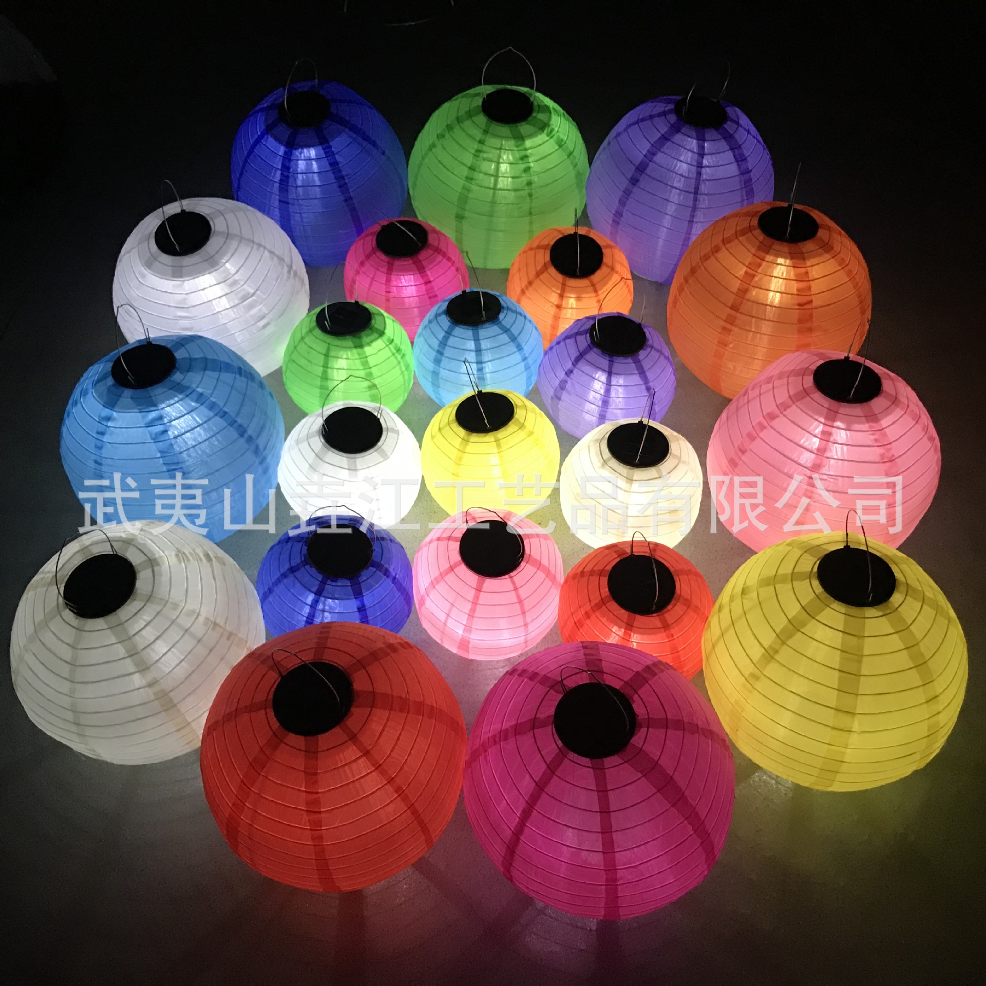 太阳能布灯笼升级高亮灯10流明8寸10寸25cm12寸30cm户外太阳能灯