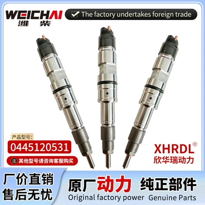 0445120531 Weichai JX493 engine, brand new high-pressure common rail diesel injector assembly and nozzle (Oil pump, nozzle)
