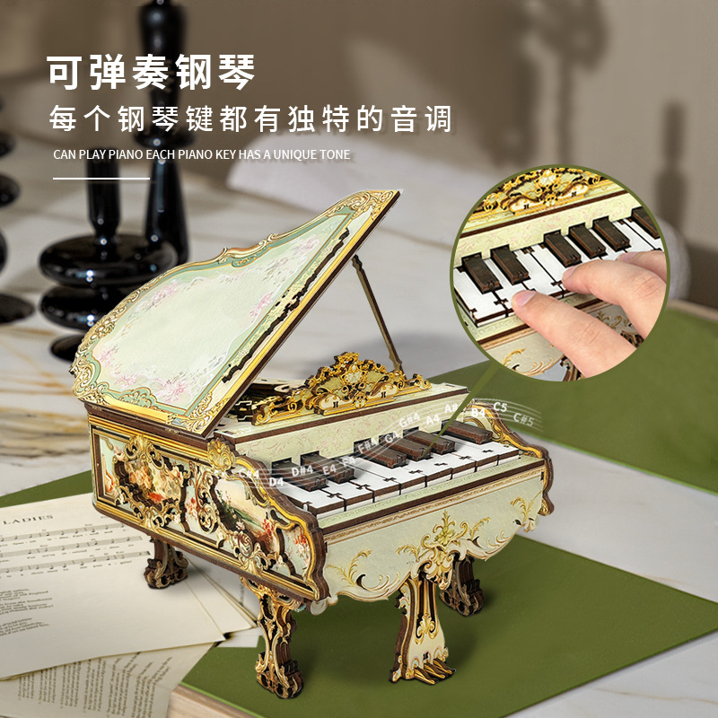 Libro nook ballena vacía varita mágica cabaña de bricolaje 3d montaje tridimensional luz nocturna libro de madera rompecabezas modelo de construcción