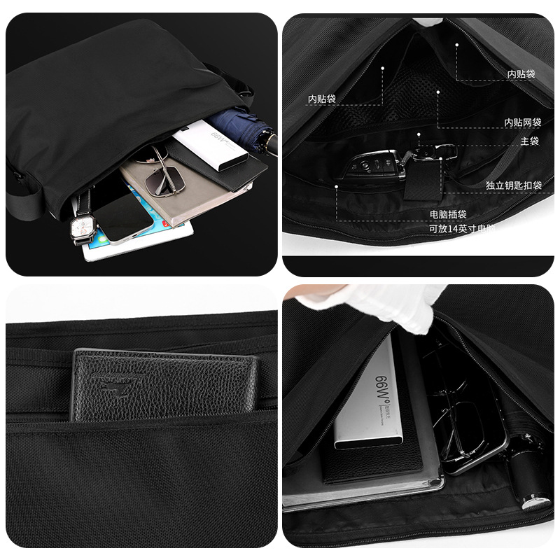 WEPOWER nueva bolsa de hombro deportiva, mochila pequeña diagonal para viajes, bolsa de mensajero de viaje de gran capacidad para hombres