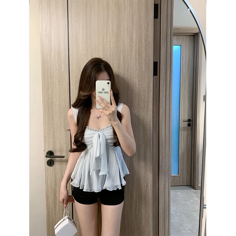 Real shot of elegant chiffon shirt
