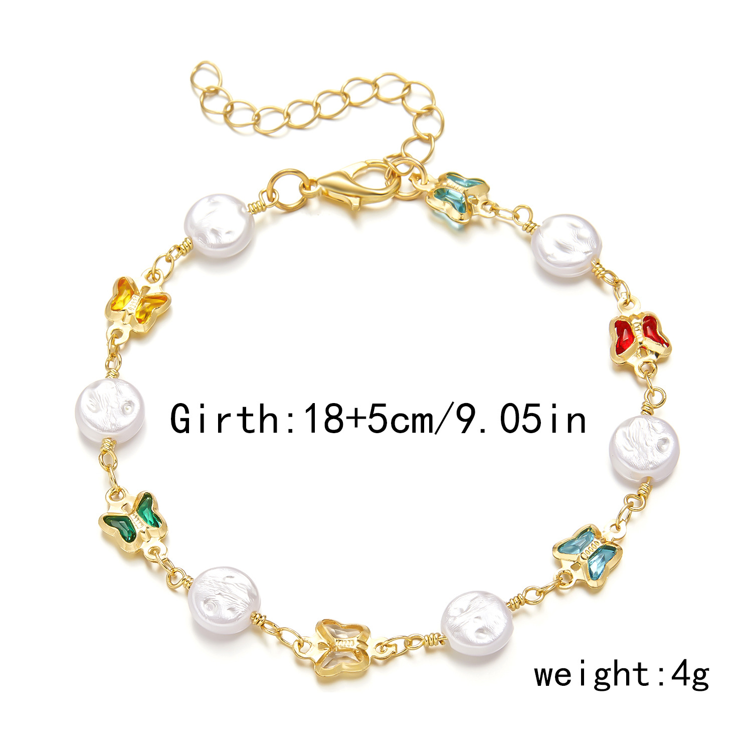 9g Weight 0.05µm-0.08µm Gold Plating Thickness Electroplating Gold Plating Process KC Golden Plated Plating Material Rhinestones, Zinc Alloy Pendant Material Rhinestones Inlay Material Bracelets Classification Alloy Chain Material cable chain Chain Type 1 Piece Quantity Holiday, Daily Occasion Copper Material Flower Pattern Women's Gender Simple Style, Classic Style Style Enamel Craft Simple Style Classic Style Flower Alloy Copper Wholesale Bracelets 7