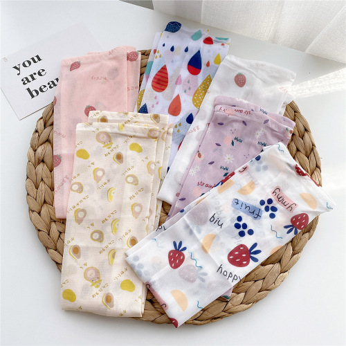 New style mesh decorative thin and breathable sleeves for women, Korean style Internet celebrity spring and summer cartoon sleeves, arm sleeves, ice sleeves