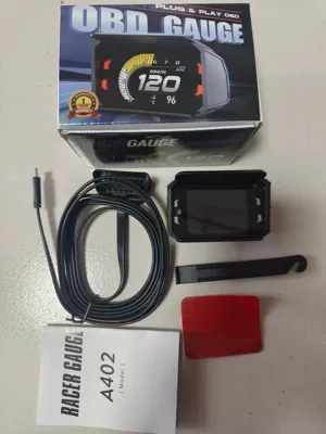 Hud Head-Up Display Obd Lcd Instrument Car Modification Speed Rpm Fuel Consumption Mileage A402 (Vehicle HUD) - a402-english-version