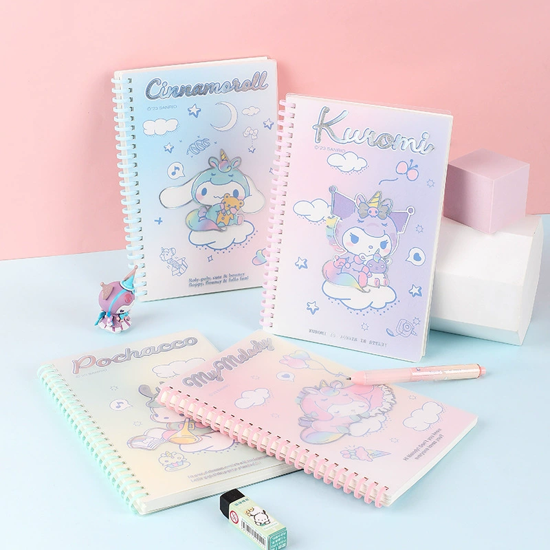 Школьный тетрадь Soft coil spiral notebook pp cover notebook A5 notepad students do not hurt hands KT81225