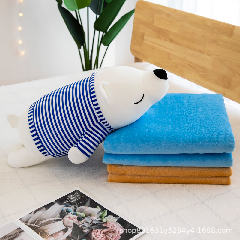 Juguetes de peluche perros, cerdos, osos, hipopótamos, muñecas, muñecas de aire acondicionado 2 en 1 almohada mayorista y minorista