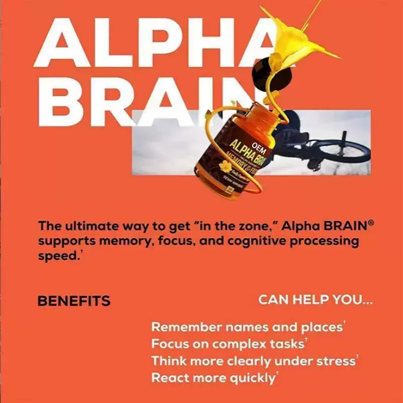 Популярная капсула Alpha Brain от TK, мозговая капсула, прямые продажи завода