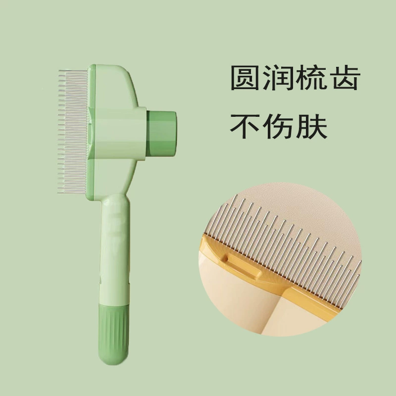 Расческа для кошек и собак, расческа от блох, длинная игольчатая расческа с мелкими зубцами, расческа для распутывания и удаления распущенных волос для домашних животных.