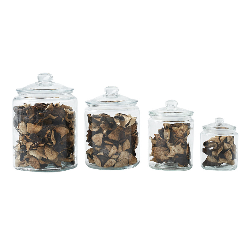 Tanque de almacenamiento de cáscara de naranja Tanque de sellado de vidrio doméstico Tanque de almacenamiento de vidrio Tanque de té de grado alimenticio Tanque especial de vidrio de cáscara de naranja