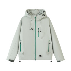 情侣冲锋衣男女款外套休闲连帽潮牌工装夹克户外登山服露营骑行服