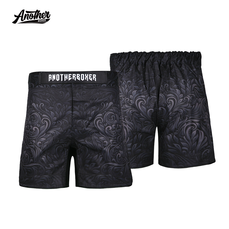 Anotherboxer New Dark Plant-Themed Mma Shorts High-End Cross-Border Ufc Mixed Martial Arts Fitness Pants