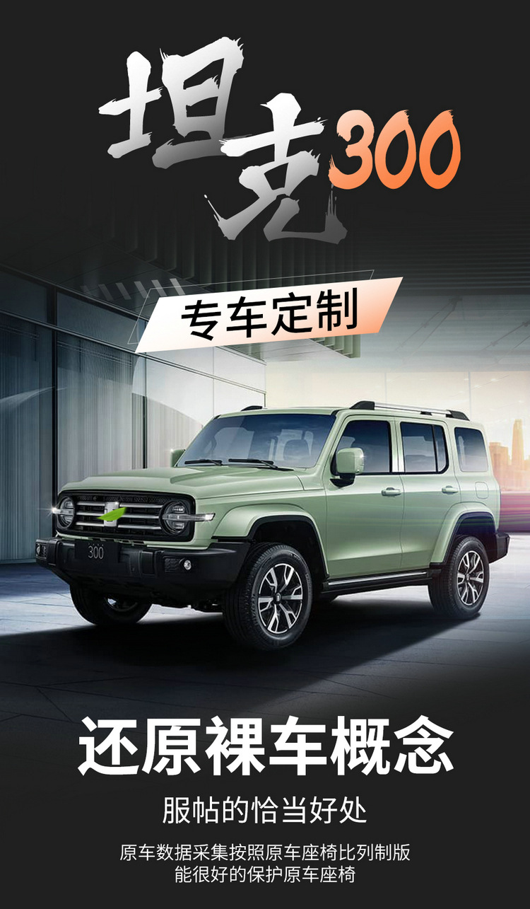 2024 Cyber Tank 300 Seat Cover 23 City Edition Off-road Four Seasons Special Car Seat Cushion Full Seat Cover