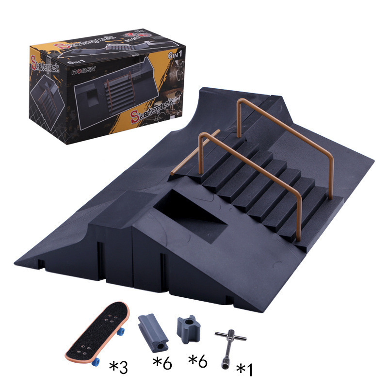 Large Finger Skateboard Table Venue 6 in 1 Large Set of Scenes DIY Props New Strange Three-Dimensional Model Children's Toys Large Finger Skateboard Table Venue 6 in 1 Large Set of Scenes DIY Props New Strange Three-Dimensional Model Children's Toys