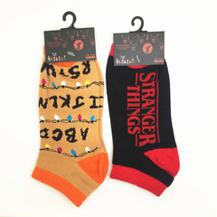 Stranger Things Short Socks, Super Mario & Dragon Ball-Themed Breathable Cotton Socks