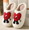 Demi-season slippers for beloved, cute cartoon non-slip footwear platform, suitable for import, Korean style