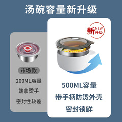 不鏽鋼保溫飯盒多分格上班族便當小學生專用分隔食堂打飯304餐盒