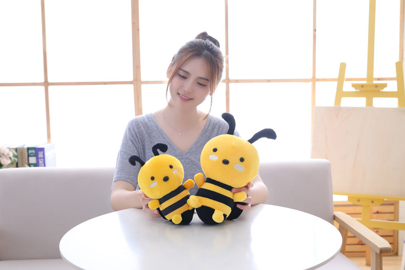 智贝详情图_11可爱小蜜蜂公仔昆虫玩偶毛绒玩具抓机娃娃婚庆抛