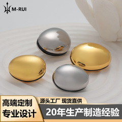 Xiaoxiangfengの高級光沢のあるドット溝組み合わせ中空立体楕円形のガチョウの卵ボタンコートセーターウインドブレーカースーツボタン