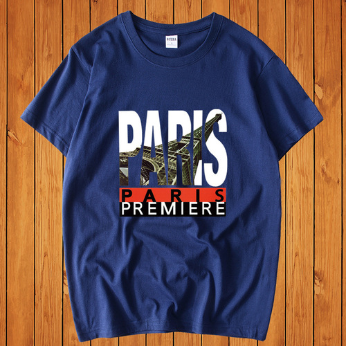 Men's loose short-sleeve T-shirt trendy brand fashion large size top half-sleeve T-shirt new summer clothing for men