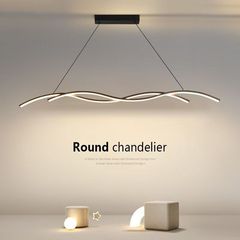 長いレストランのシャンデリアは現代的にシンプルで創造的な食卓の食堂のバーのledデザイナーの極めてシンプルな個性的な食堂の明かりです。