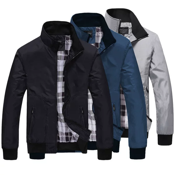 2026 Men's Outerwear Cross-Border Autumn New Casual Workwear Jacket for Middle-Aged Men in Spring and Autumn