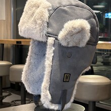雷锋帽女冬天保暖麂皮绒护耳帽子男骑车防风防寒东北加厚韩版百搭