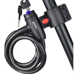 Universal TY588 Bicycle Lock, Mountain Bike Steel Wire Lock, Circular Bike Lock, Anti-Theft Lock, Colorful Cycling Accessory