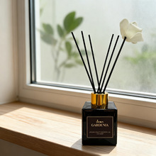 商超品质黑色方瓶无火香薰 卧室客厅香氛精油熏香摆件 家用香水批