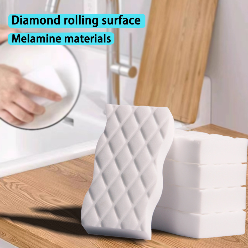 Esponja de lavavajillas, esponja de limpieza mágica para limpiar cubiertos, artículos de cocina, esponja de melamina para descontaminar, artefacto de cepillo de platos.