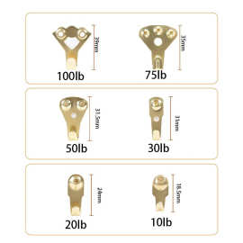 德式挂钩金属五金挂件适用于图片,镜子,帆布,时钟,房屋装饰