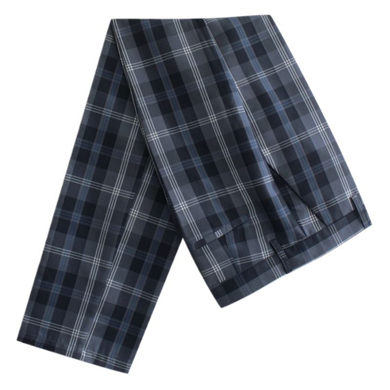 Pantalones a cuadros DK pantalones de UNIFORME DE CLASE DE ESTILO preppy británico pantalones de estudiante pantalones de hombre Pantalones uniformes moda casual japonesa